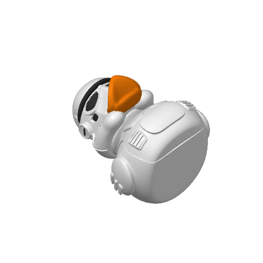 White Armored Imperial Soldier Dash Duck (3D render, made to order)