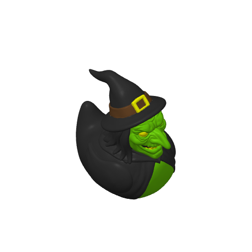 Pointed Hat Cauldron Stirrer Dash Duck (3D render, made to order)