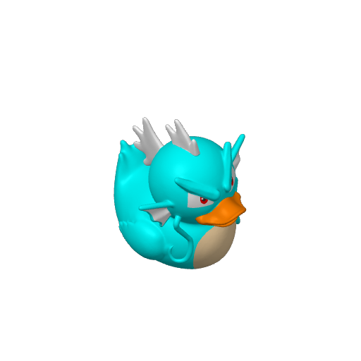 Serpentine Water Rage Beast Dash Duck (3D render, made to order)
