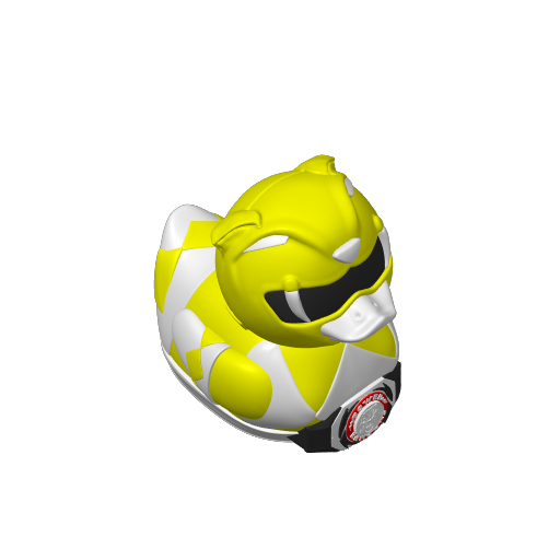 Yellow Helmeted Teen Hero Dash Duck (3D render, made to order)