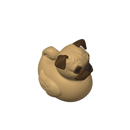 Wrinkled Snorty Companion Dash Duck (3D render, made to order)