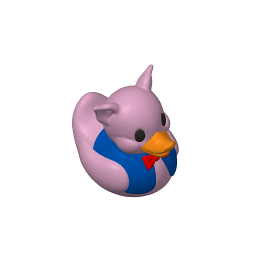 Stuttering Cartoon Pig Dash Duck (3D render, made to order)