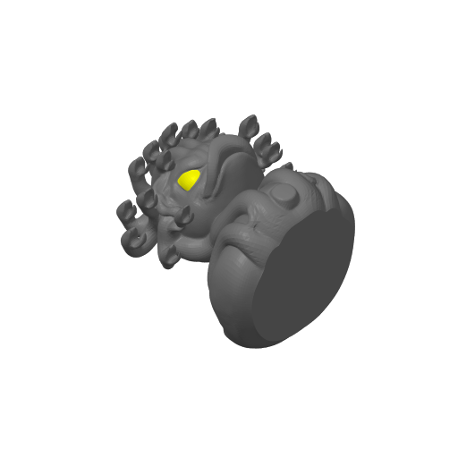 Snake Haired Gorgon Dash Duck (3D render, made to order)