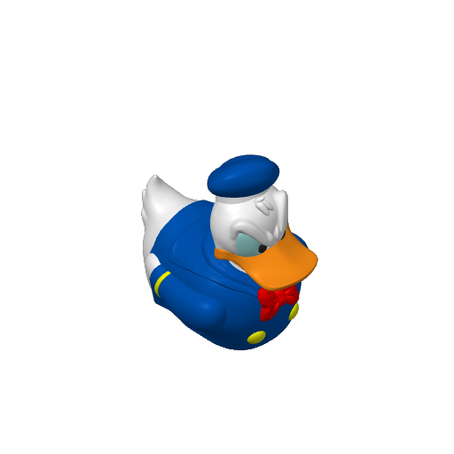 Sailor Suited Hot Tempered Dash Duck (3D render, made to order)