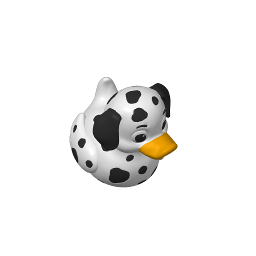 Spotted Firehouse Pup Dash Duck (3D render, made to order)