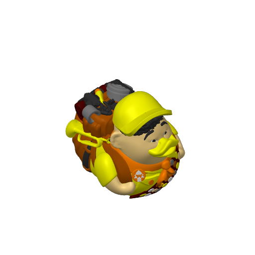 Sash Covered Young Explorer Dash Duck (3D render, made to order)