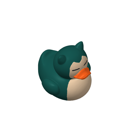 Sleeping Giant Belly Dash Duck (3D render, made to order)