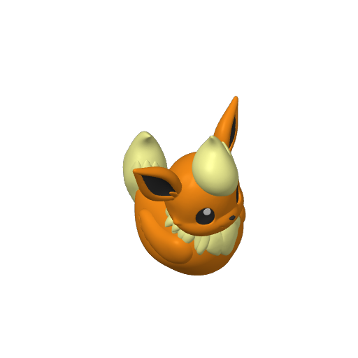 Fiery Fluffy Collar Evolution Dash Duck (3D render, made to order)