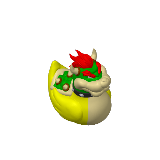 Spiked Turtle King Dash Duck (3D render, made to order)
