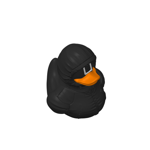 Geometric Masked Guard Dash Duck (Version 2) (3D render, made to order)