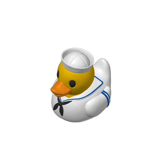 Sailor Uniform Navy Dash Duck (3D render, made to order)