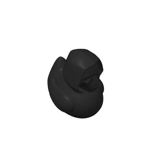 Black Masked Game Master Dash Duck (3D render, made to order)