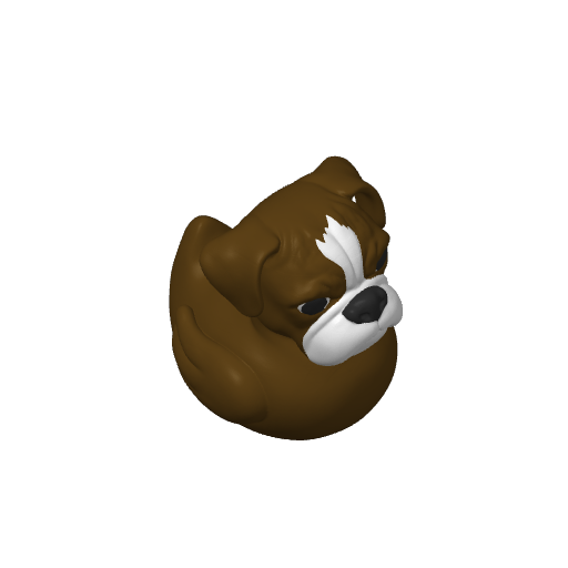 Square Jawed Guard Dog Dash Duck (Version 2) (3D render, made to order)