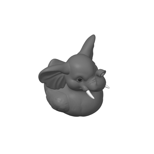 Trunk Swinging Giant Dash Duck (3D render, made to order)