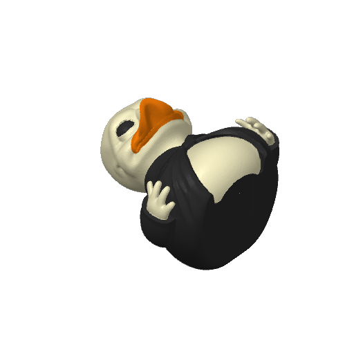 Noseless Dark Wizard Dash Duck (3D render, made to order)