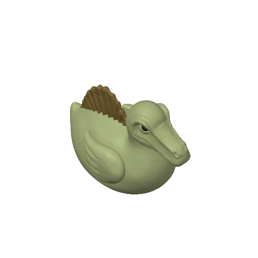 Sail Backed Dino Predator Dash Duck (3D render, made to order)