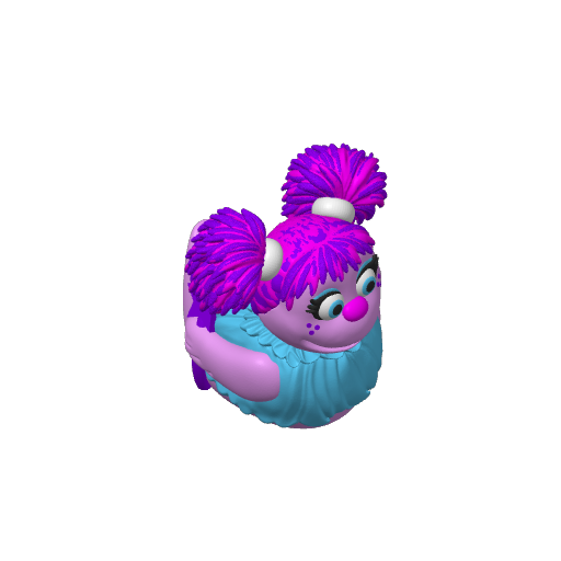 Pink Fairy Wand Waving Dash Duck (3D render, made to order)
