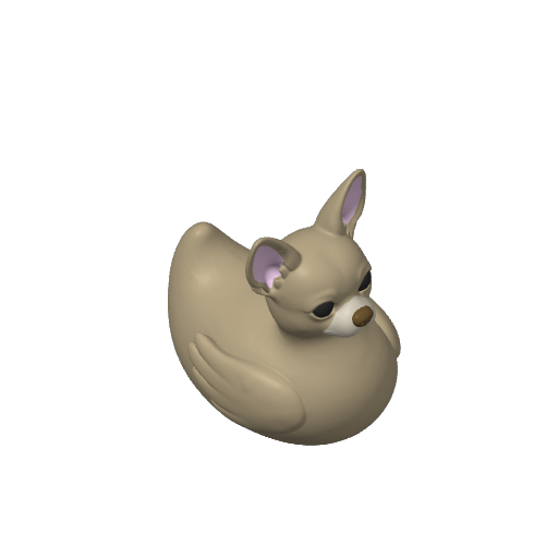 Tiny Trembling Pup Dash Duck (3D render, made to order)