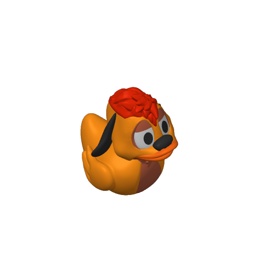 Wisecracking Meerkat Pal Dash Duck (3D render, made to order)