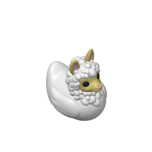 Woolly Andean Packer Dash Duck (Version 2) (3D render, made to order)