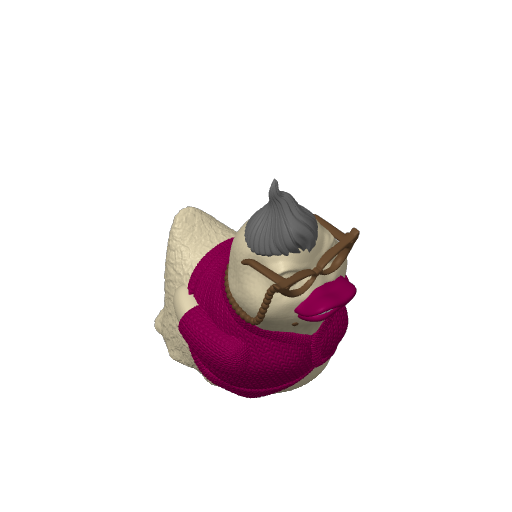 Monotone Desk Clerk Slug Dash Duck (3D render, made to order)