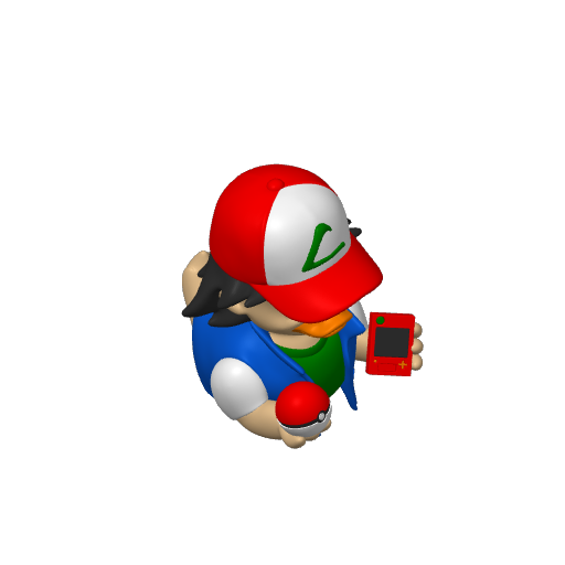 Cap Wearing Monster Trainer Boy Dash Duck (3D render, made to order)