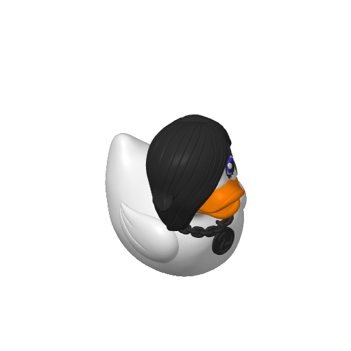 Dark Fringe Eyeliner Teen Dash Duck (3D render, made to order)