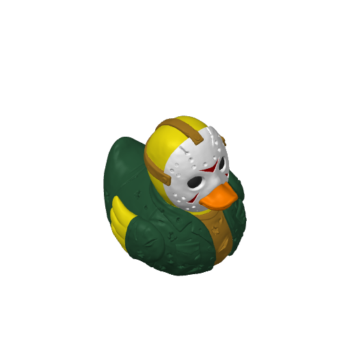 Machete Wielding Lakeside Slasher Dash Duck (3D render, made to order)