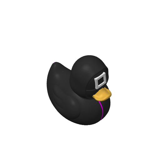 Geometric Masked Guard Dash Duck (3D render, made to order)