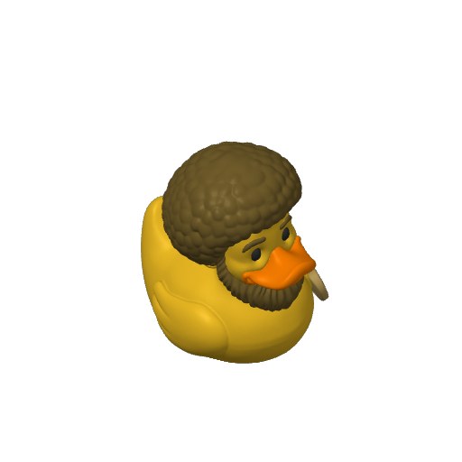 Happy Little Tree Painter Dash Duck (3D render, made to order)