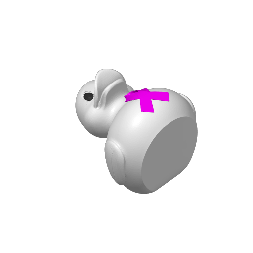 Pink Ribbon Awareness Dash Duck (3D render, made to order)