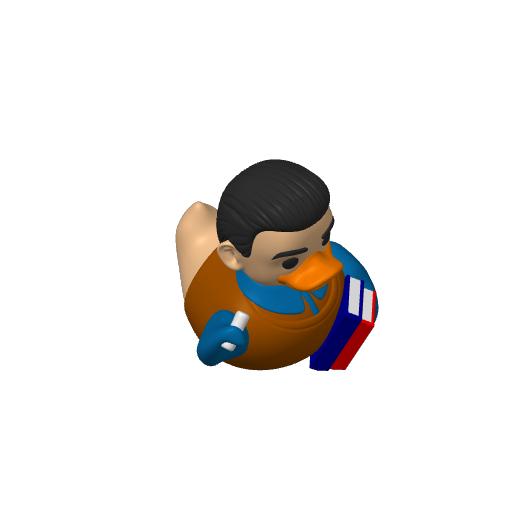 Chalkboard Lesson Leader Guy Dash Duck (3D render, made to order)