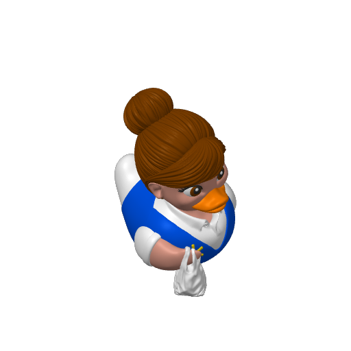 Big Box Store Employee Lady Dash Duck (3D render, made to order)