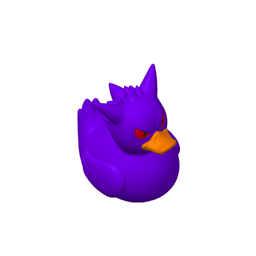 Shadowy Grinning Ghost Dash Duck (3D render, made to order)