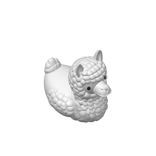 Woolly Andean Packer Dash Duck (3D render, made to order)