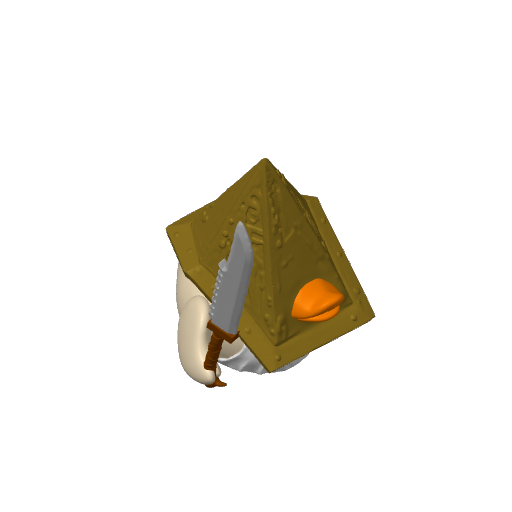 Triangle Helmeted Horror Dash Duck (3D render, made to order)