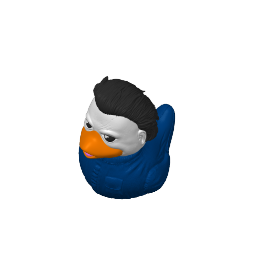 Blank Faced Halloween Killer Dash Duck (3D render, made to order)