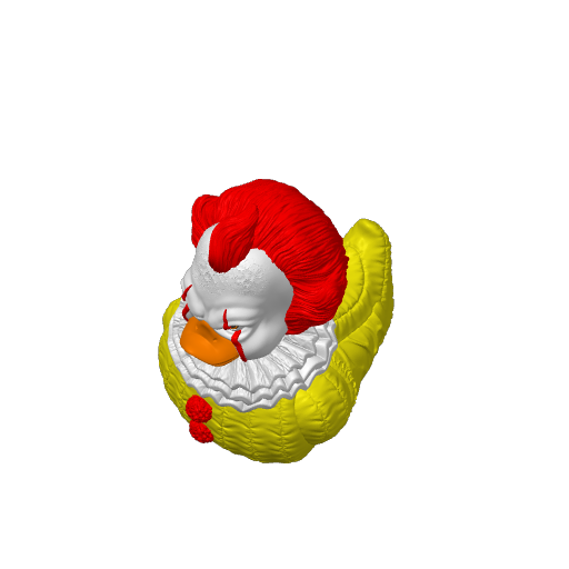 Balloon Offering Clown Dash Duck (3D render, made to order)
