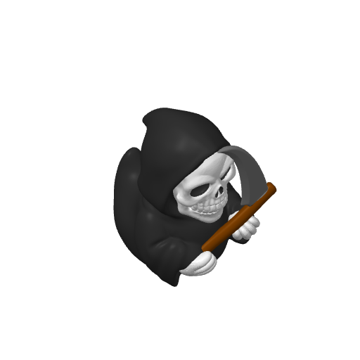 Scythe Carrying Reaper Dash Duck (Version 2) (3D render, made to order)
