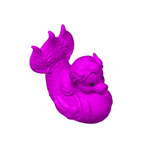 Ocean Tailed Beauty Dash Duck (3D render, made to order)