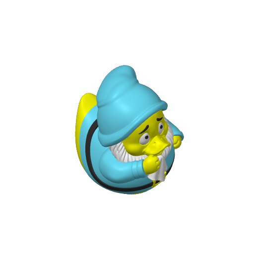 Sniffling Allergic Mining Dwarf Dash Duck (3D render, made to order)