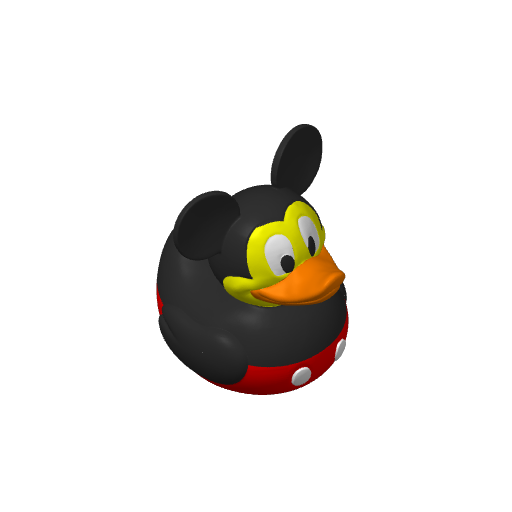 Round Eared Classic Mouse Dash Duck (3D render, made to order)