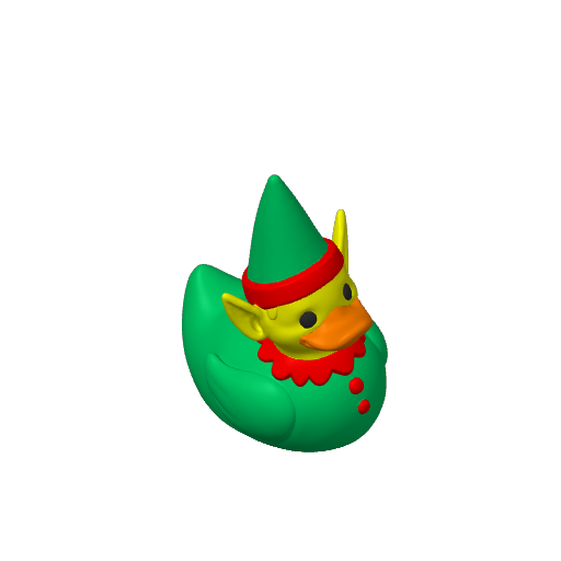 Pointy Eared Helper Dash Duck (Version 2) (3D render, made to order)