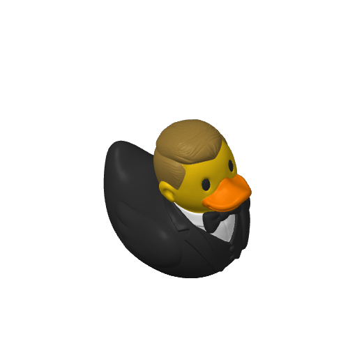 Wedding Day Groom Dash Duck (Version 2) (3D render, made to order)