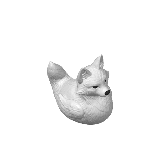 White Snow Camouflaged Fox Dash Duck (3D render, made to order)