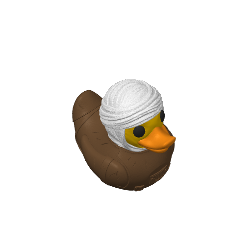 Bandaged Bounty Hunter Dash Duck (3D render, made to order)