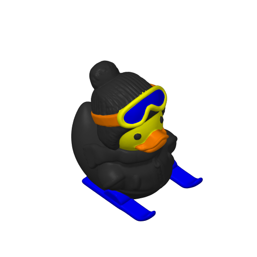 Snow Slope Glider Dash Duck (3D render, made to order)