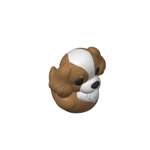 Floppy Eared Royal Lap Pup Dash Duck (3D render, made to order)