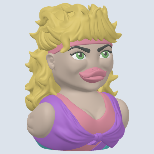 Sweatband Leotard Workout Instructor Dash Duck (3D render, made to order)