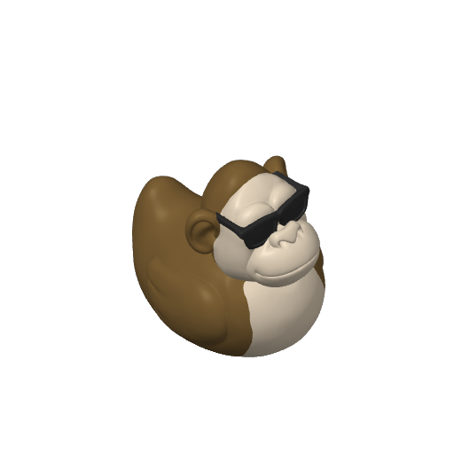 Powerful Silverback Dash Duck (Version 2) (3D render, made to order)